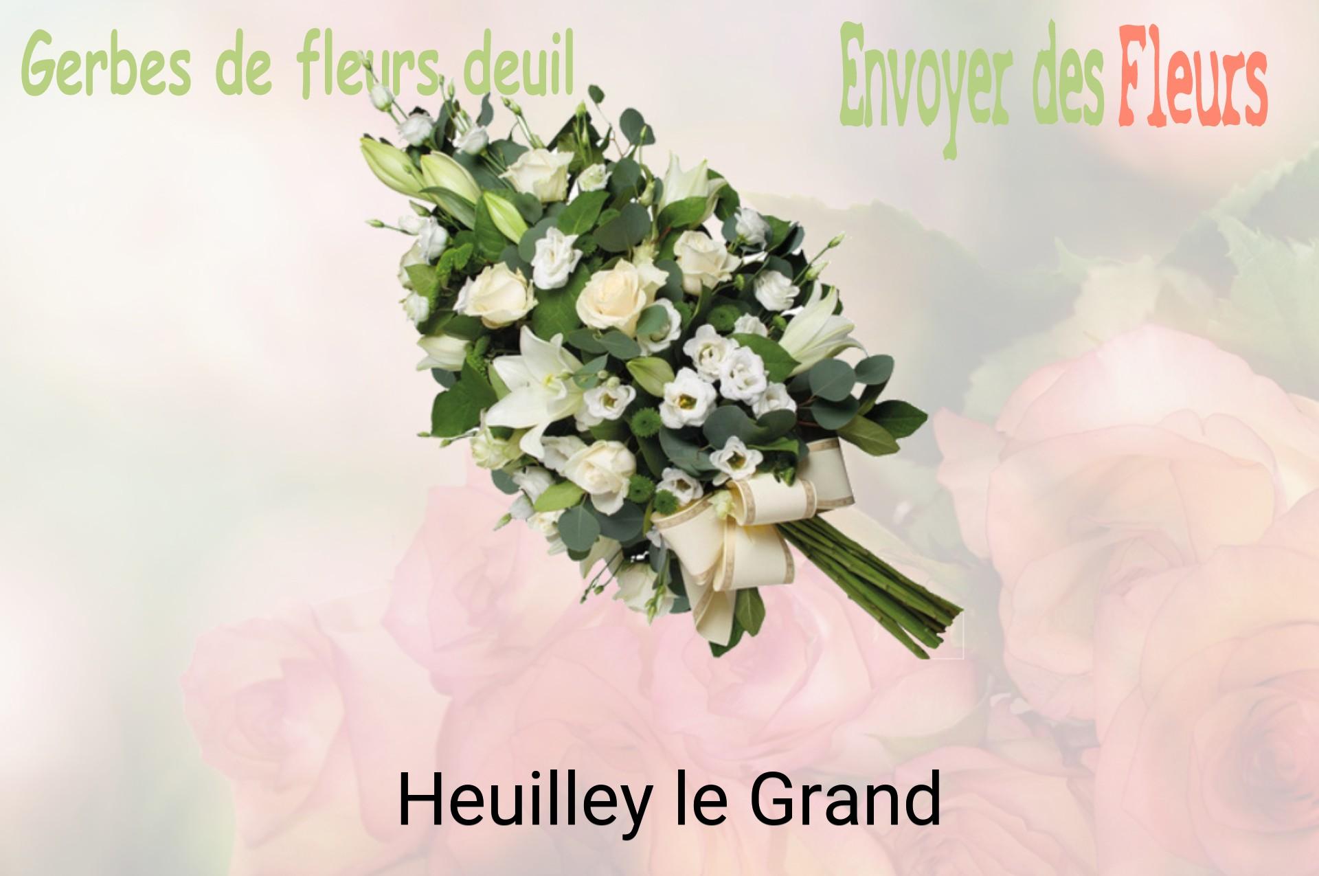 Gerbe de fleurs de deuil livrée à Heuilley-le-Grand